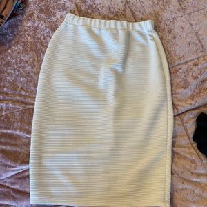 White pencil skirt